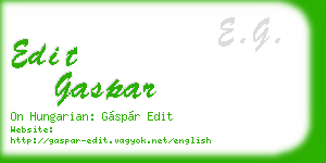 edit gaspar business card